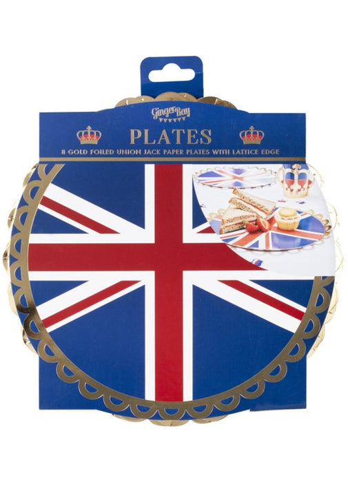 Union Jack Party Plates 8pk