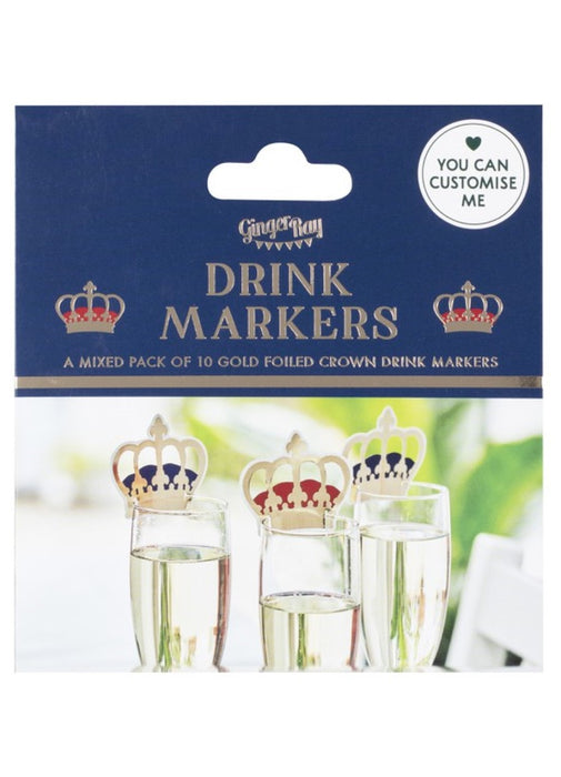 Crown Party Drink Markers