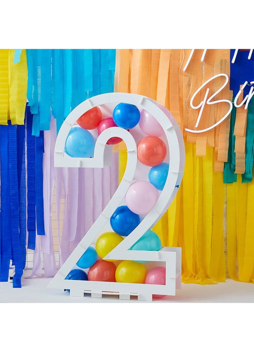 Balloon Mosaic Number 2 Stand