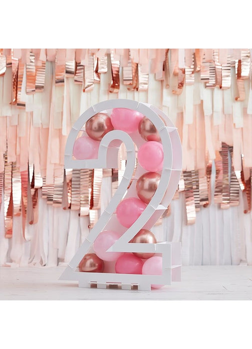 Balloon Mosaic Number 2 Stand