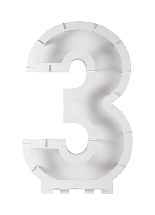 Balloon Mosaic Number 3 Stand