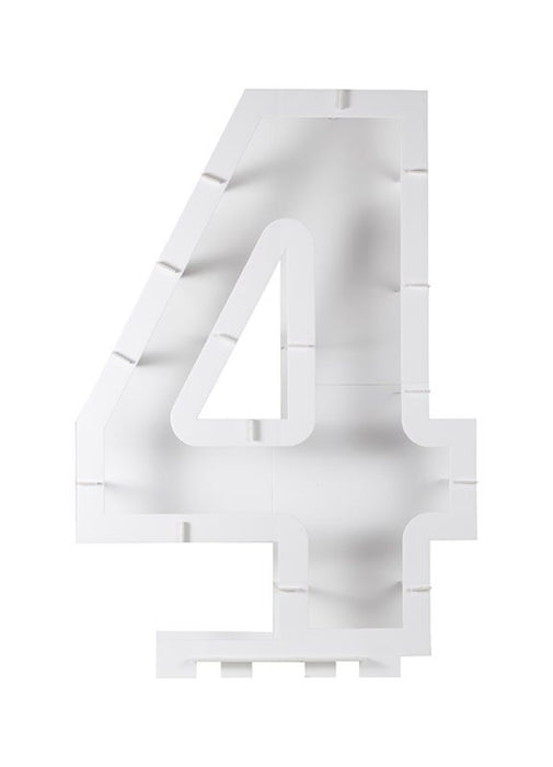 Balloon Mosaic Number 4 Stand