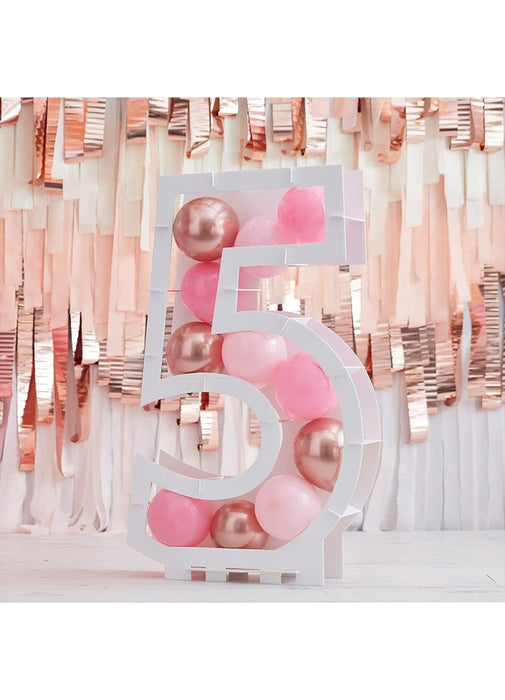Balloon Mosaic Number 5 Stand
