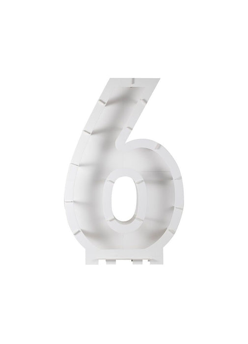 Balloon Mosaic Number 6 Stand