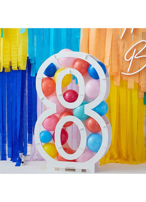 Balloon Mosaic Number 8 Stand