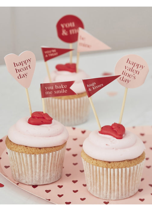 Valentine's Cupcake Toppers