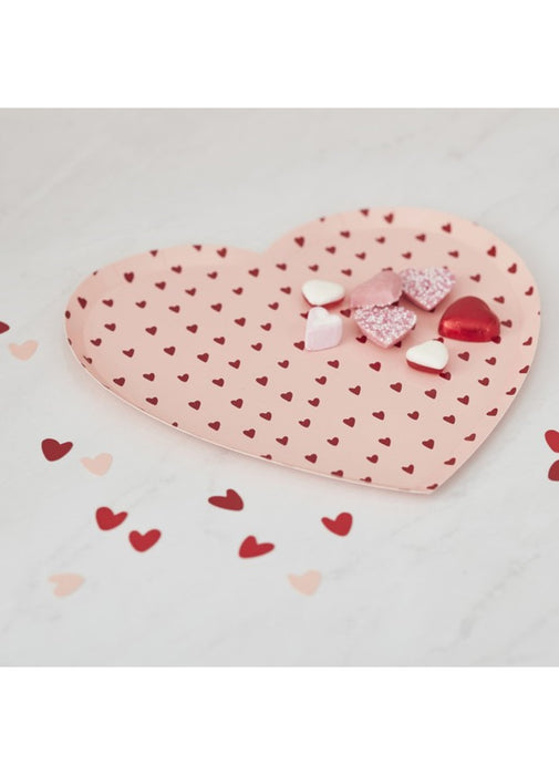 Valentine's Heart Plates 8pk